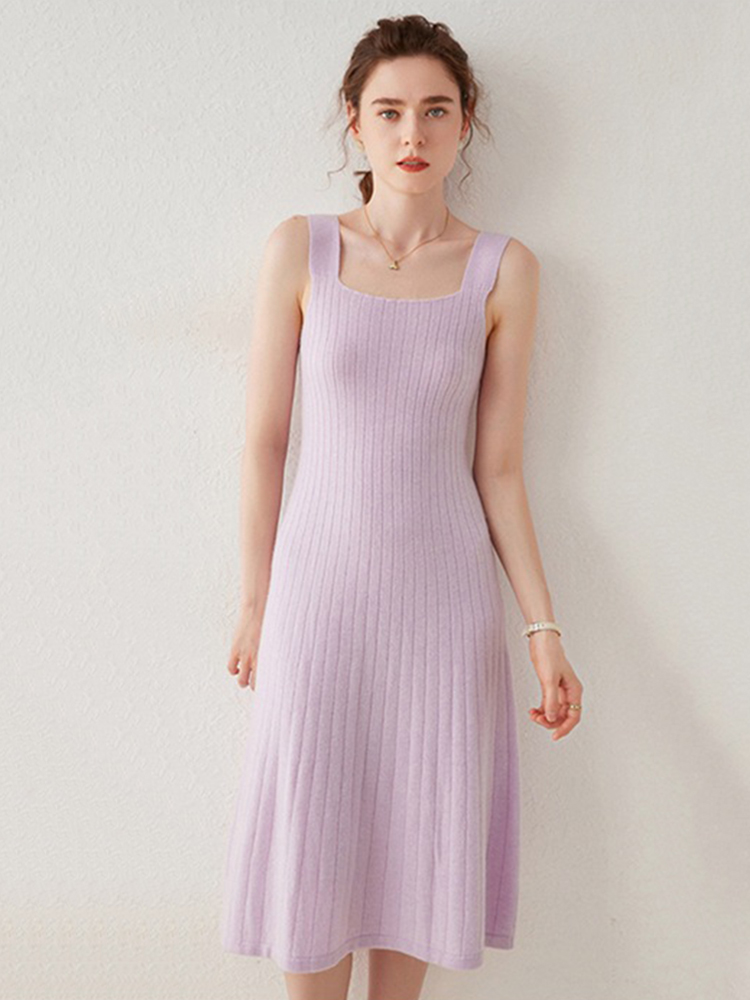 Soft Cashmere Midi Tank Dress for Women