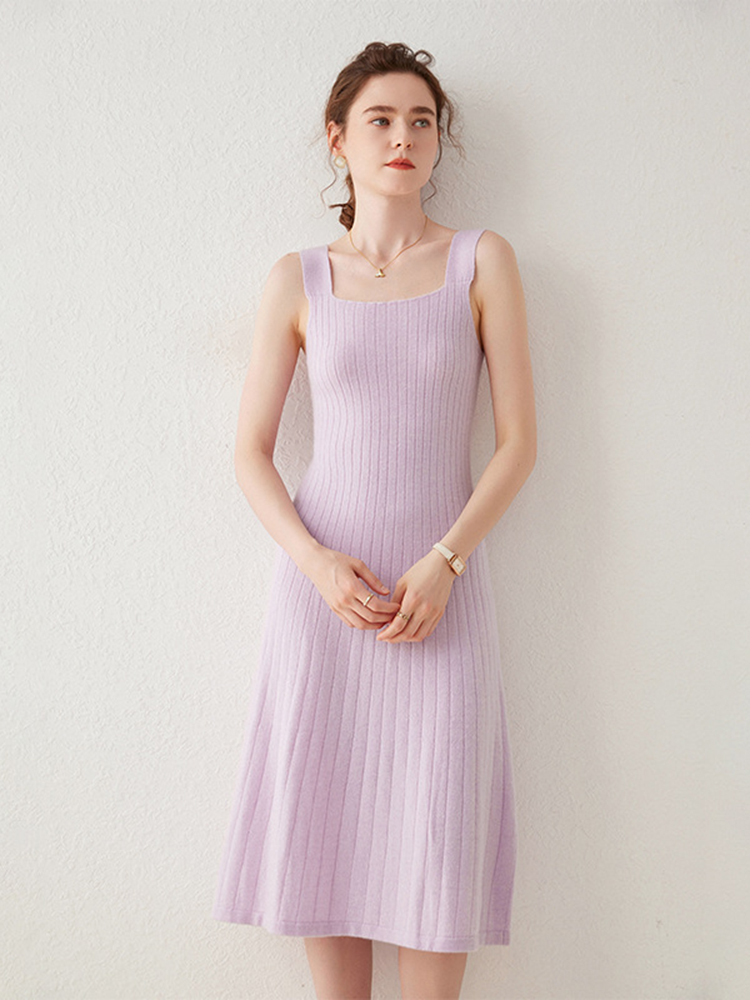 Soft Cashmere Midi Tank Dress for Women
