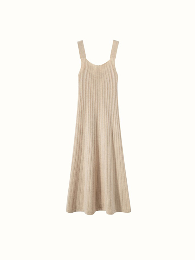 Soft Cashmere Midi Tank Dress for Women