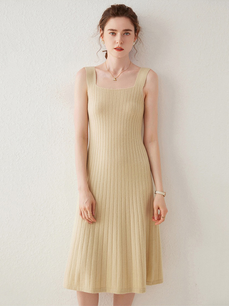 Soft Cashmere Midi Tank Dress for Women