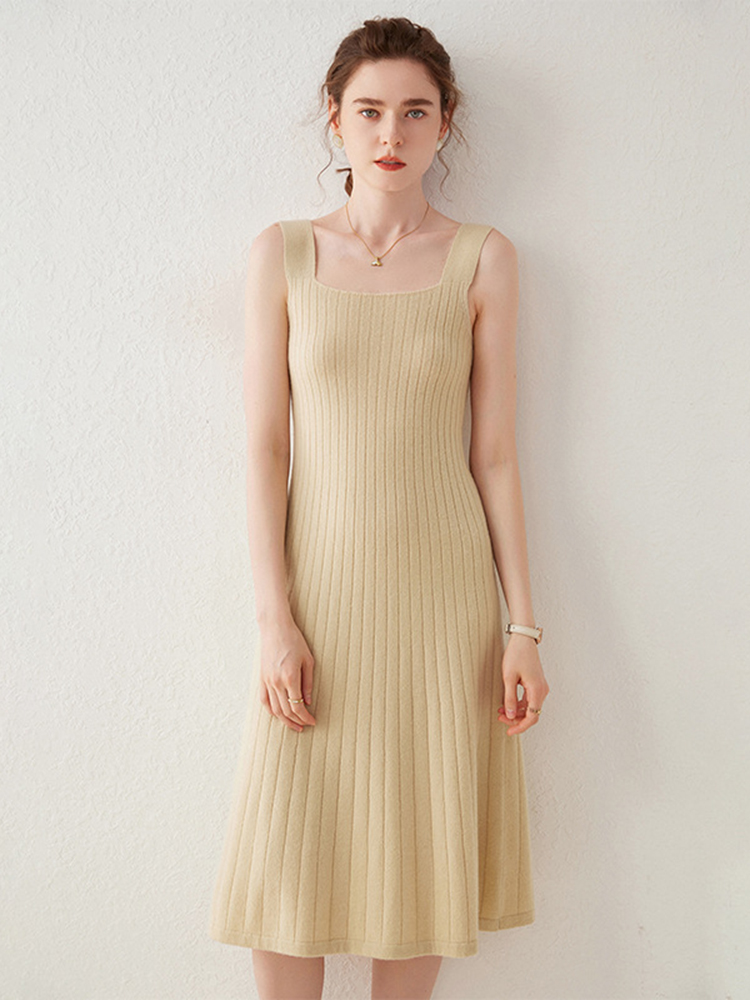 Soft Cashmere Midi Tank Dress for Women