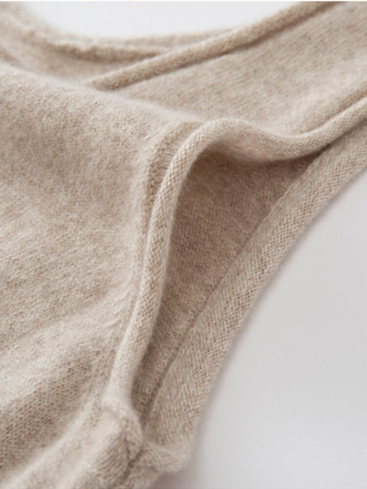 Scoop-Neck Cashmere Tank Midi Dress