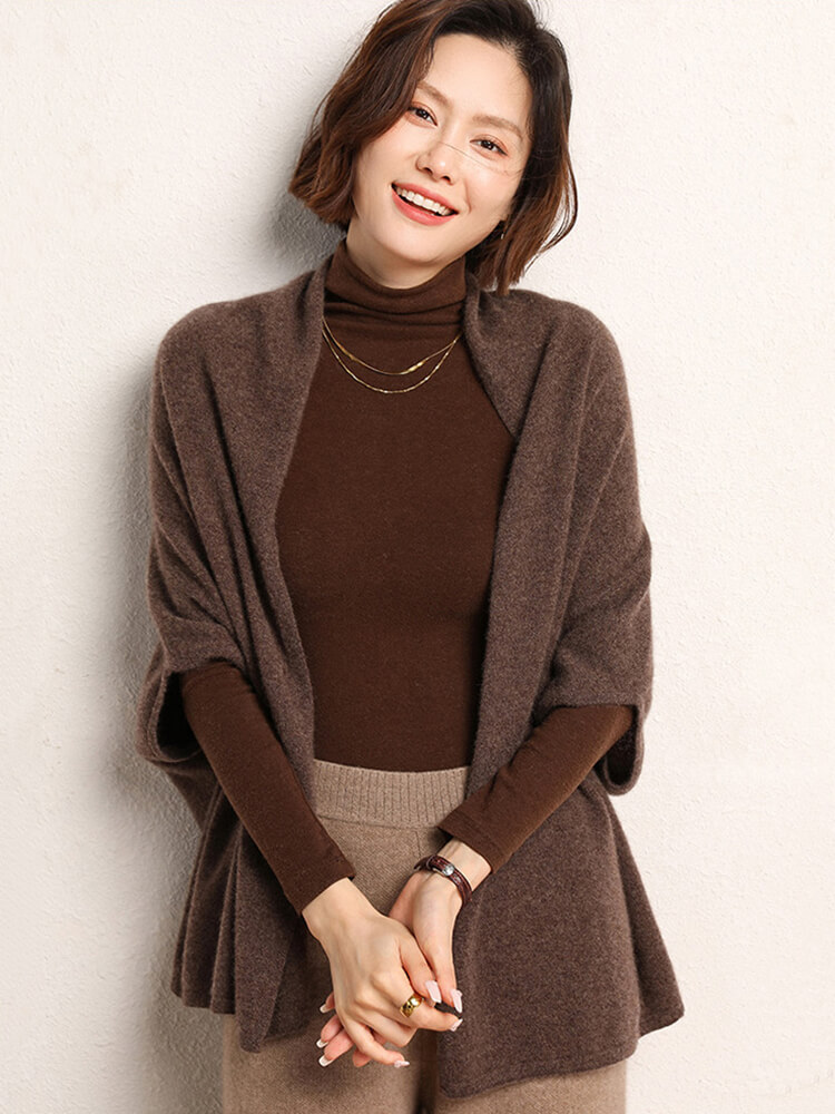 Wearable Pure Cashmere Shawl