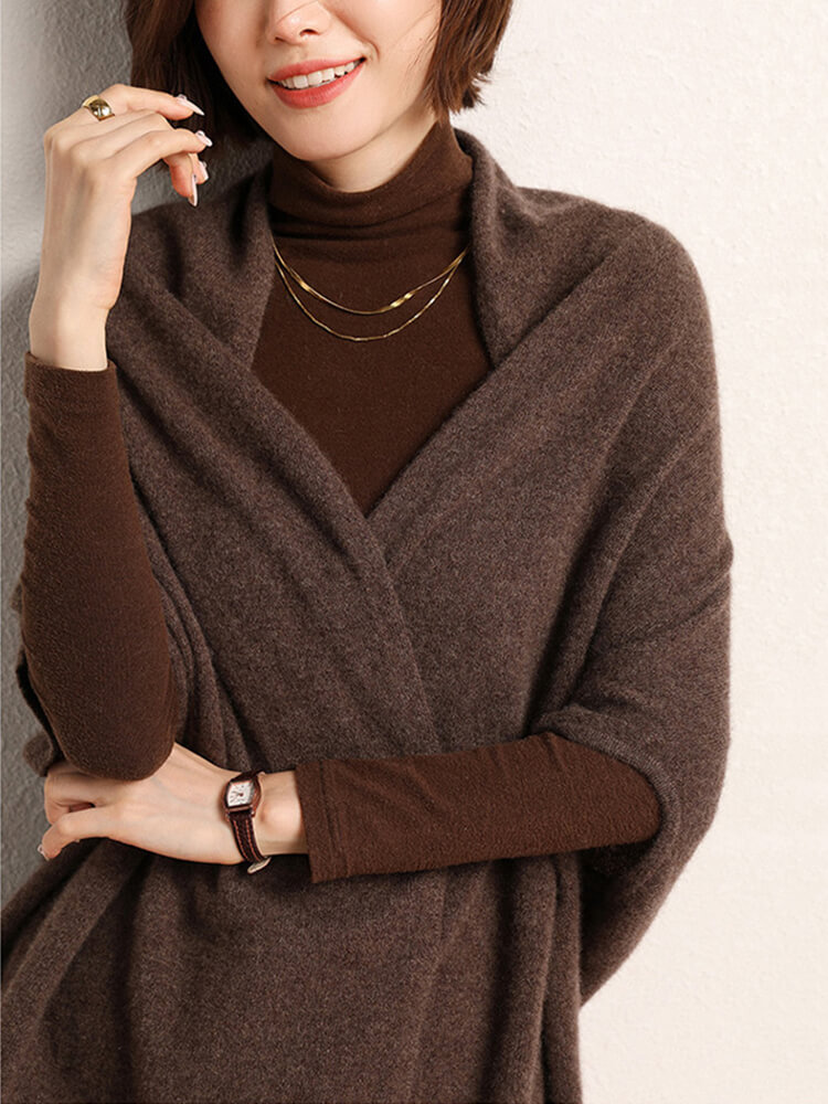 Wearable Pure Cashmere Shawl