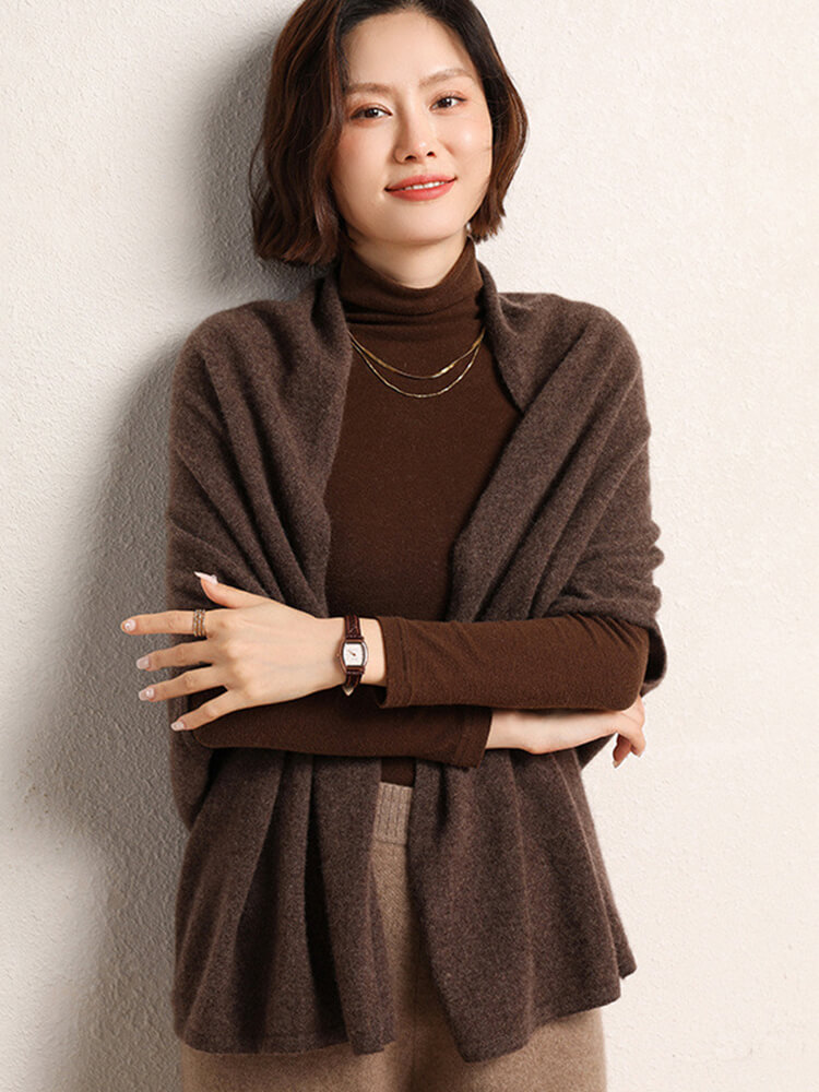 Wearable Pure Cashmere Shawl